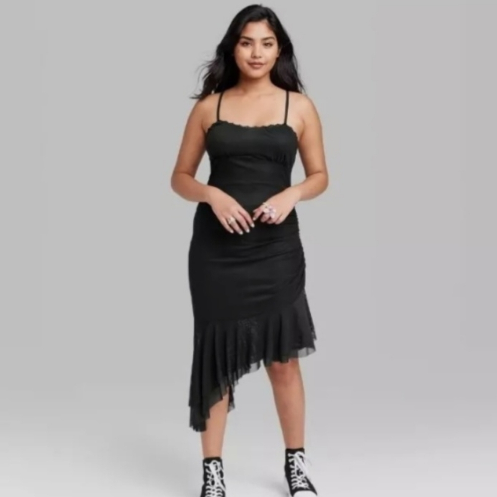 EUC Wild Fable Asymmetric Black Dress - XXL